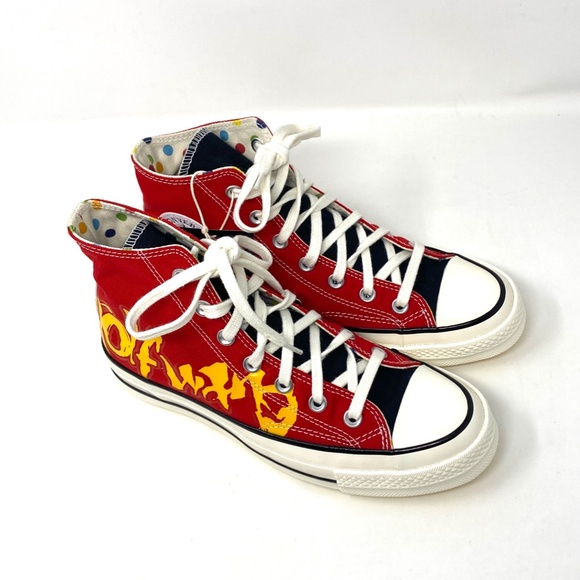 Converse Chuck 70 Golf Red Orange Canvas Shoes Skate Women Custom A04325C-WBRBW - Picture 3 of 11